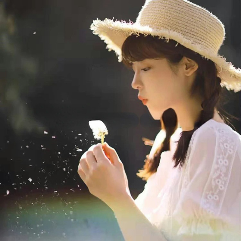 Japanese Cute Raffia Woven Sun - Hat Floppy Wide avis et prix