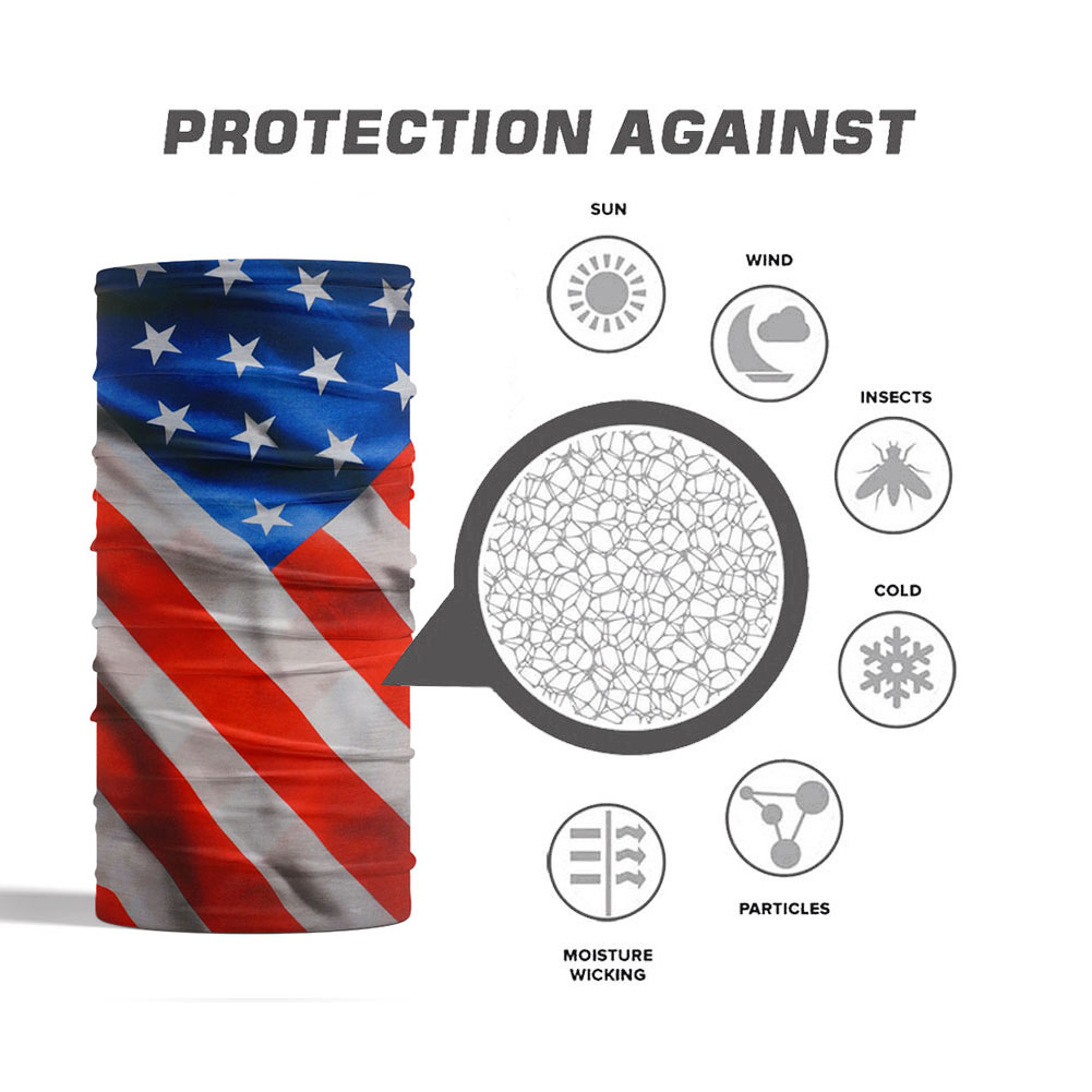 USA Flag Pattern Sun Protectiv - Headband Summer Knit avis et prix