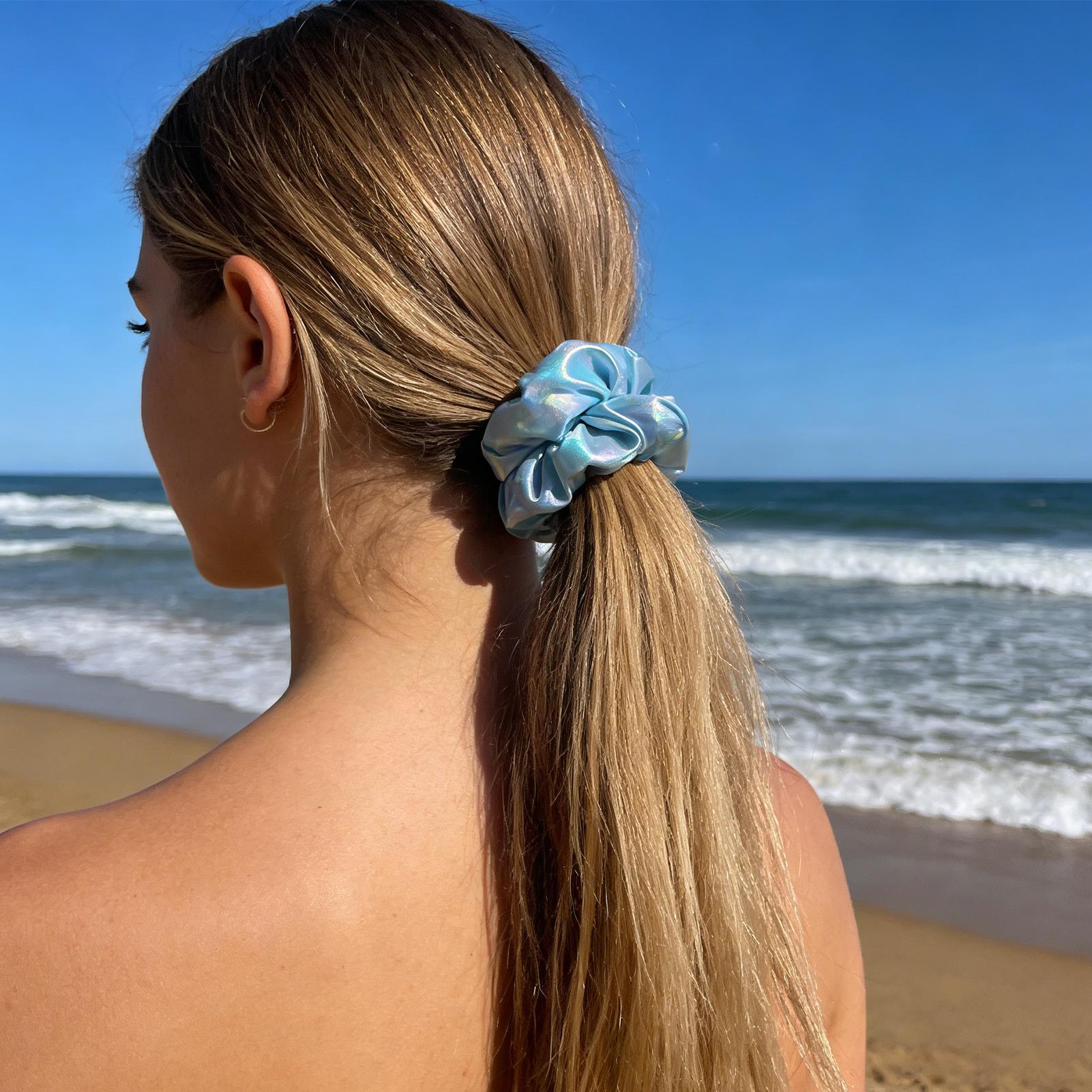 Soft Hair Scrunchies with Zipp - Headband Summer Knit avis et prix