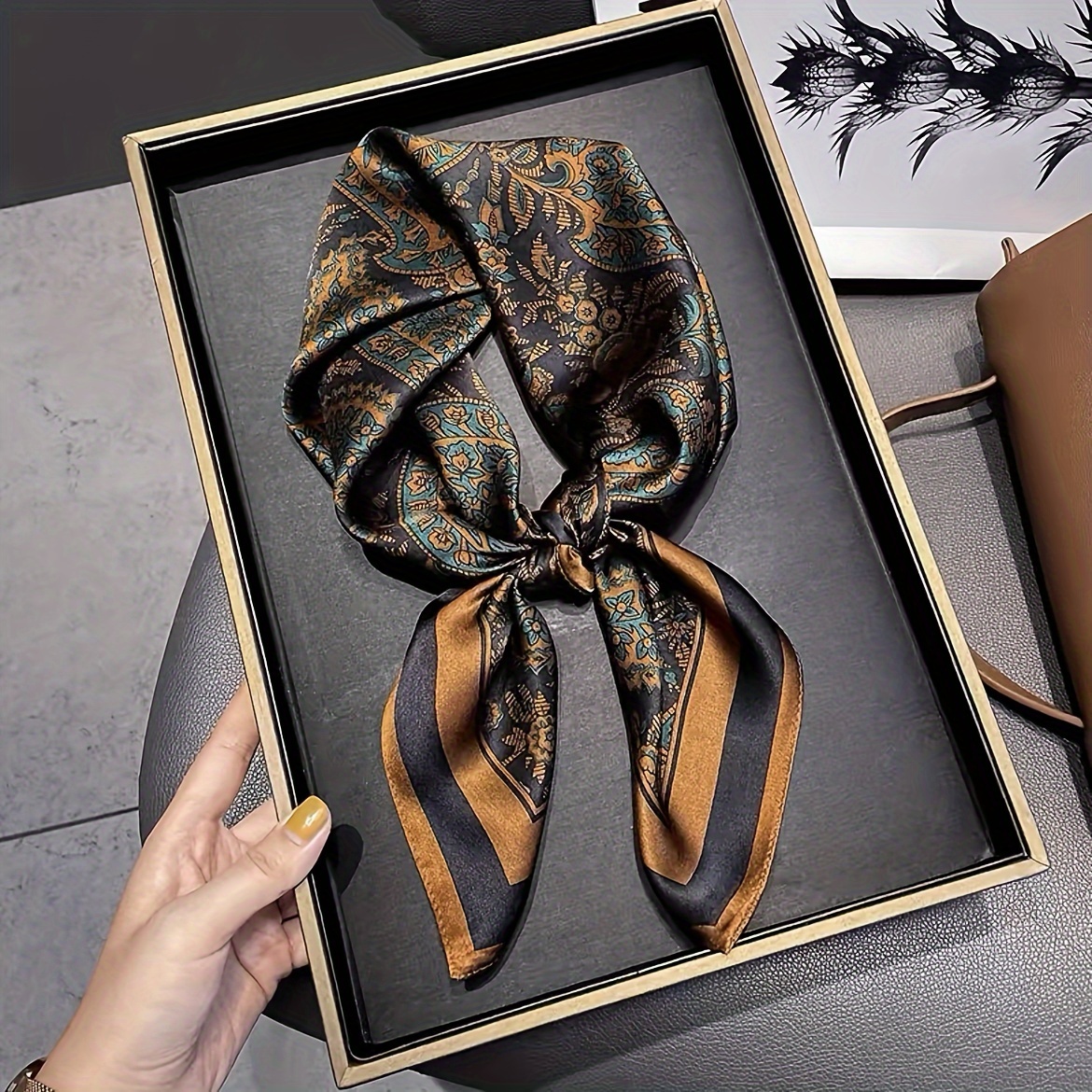 Fashionable Imitation Silk Sca - Headband Summer Knit avis et prix