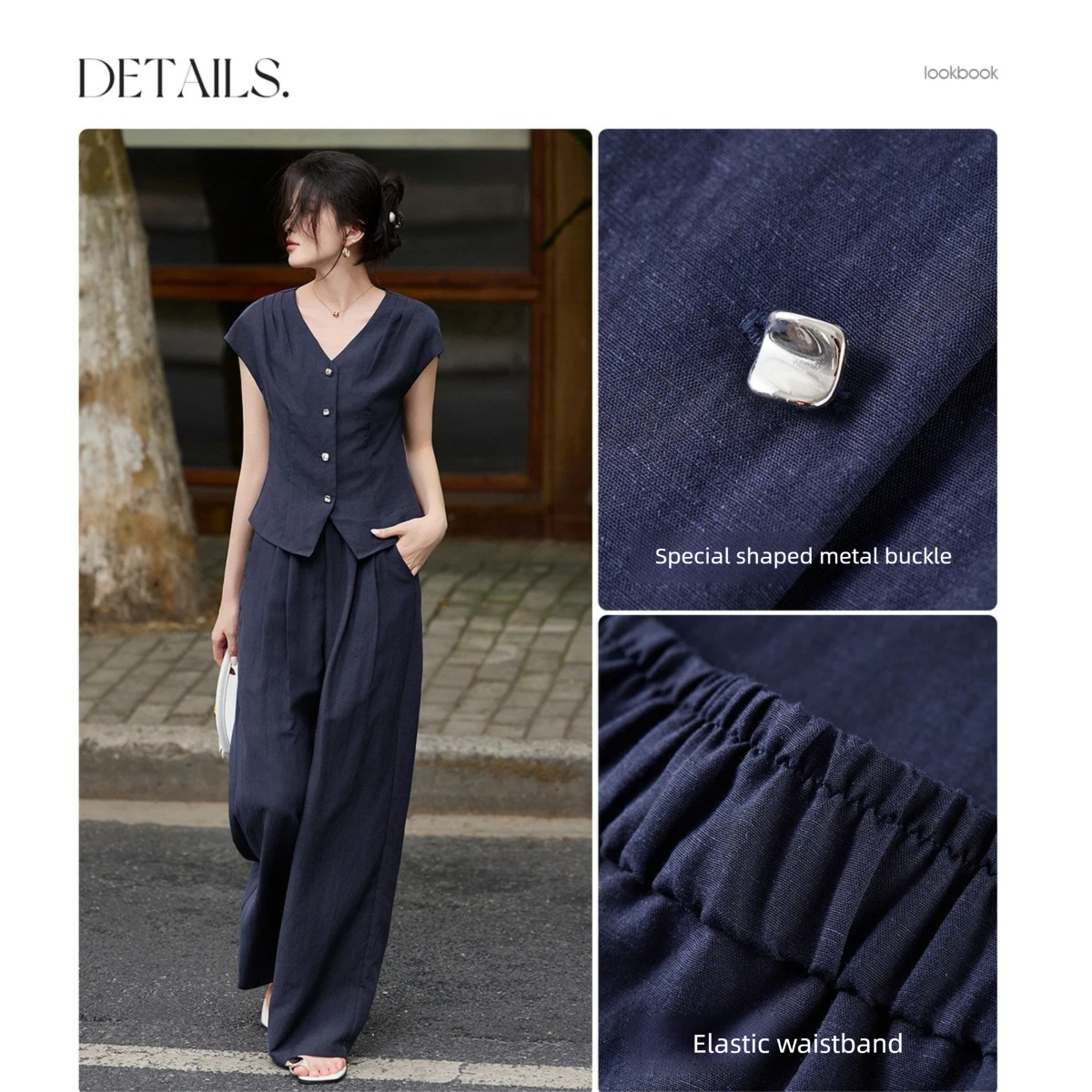 SENTUBILA Summer Linen Pant Se - Linen Pant Wide avis et prix