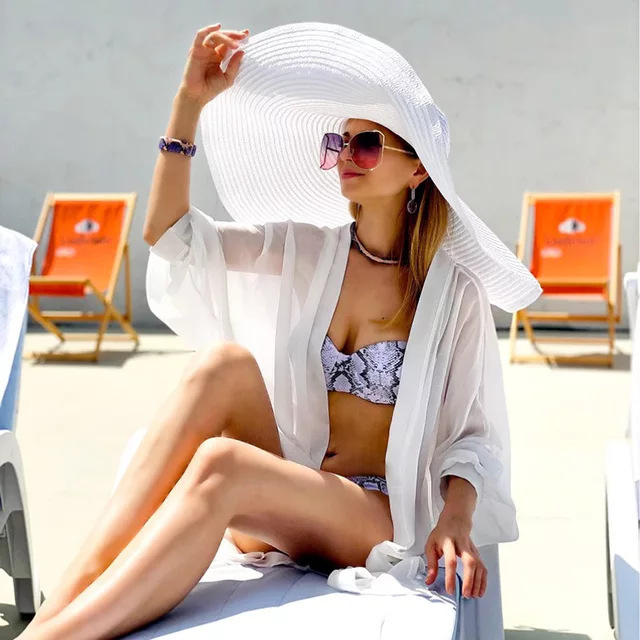 Oversized Beach Straw Hats for - Hat Floppy Wide avis et prix