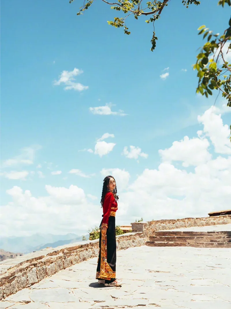 Traditional Tibetan Dress Wrap - Linen Dress Wrap avis et prix