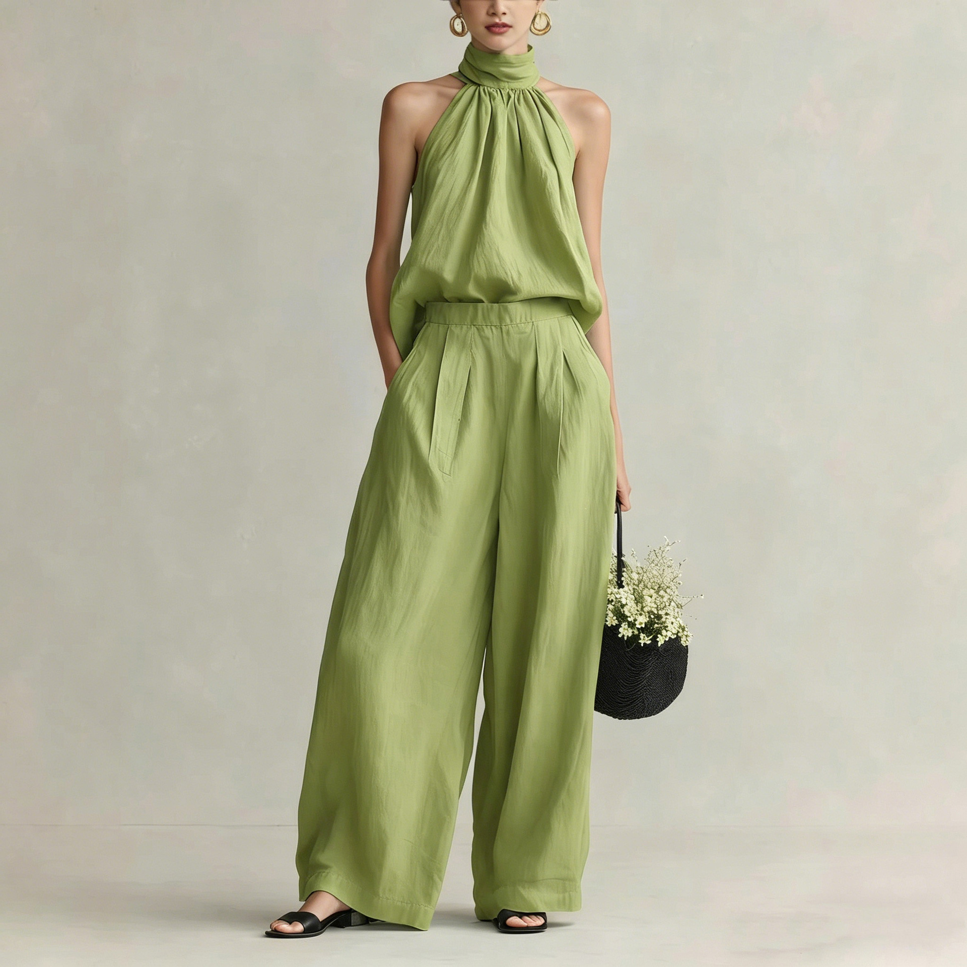 Women's 2026 Summer New Style  - Linen Pant Wide avis et prix