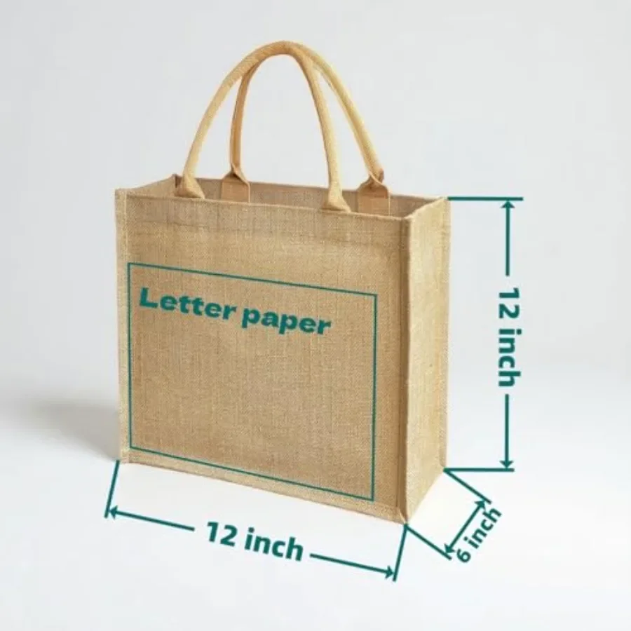 15 Pack Burlap Tote Bags 12x12 - Tote Bag Beach avis et prix