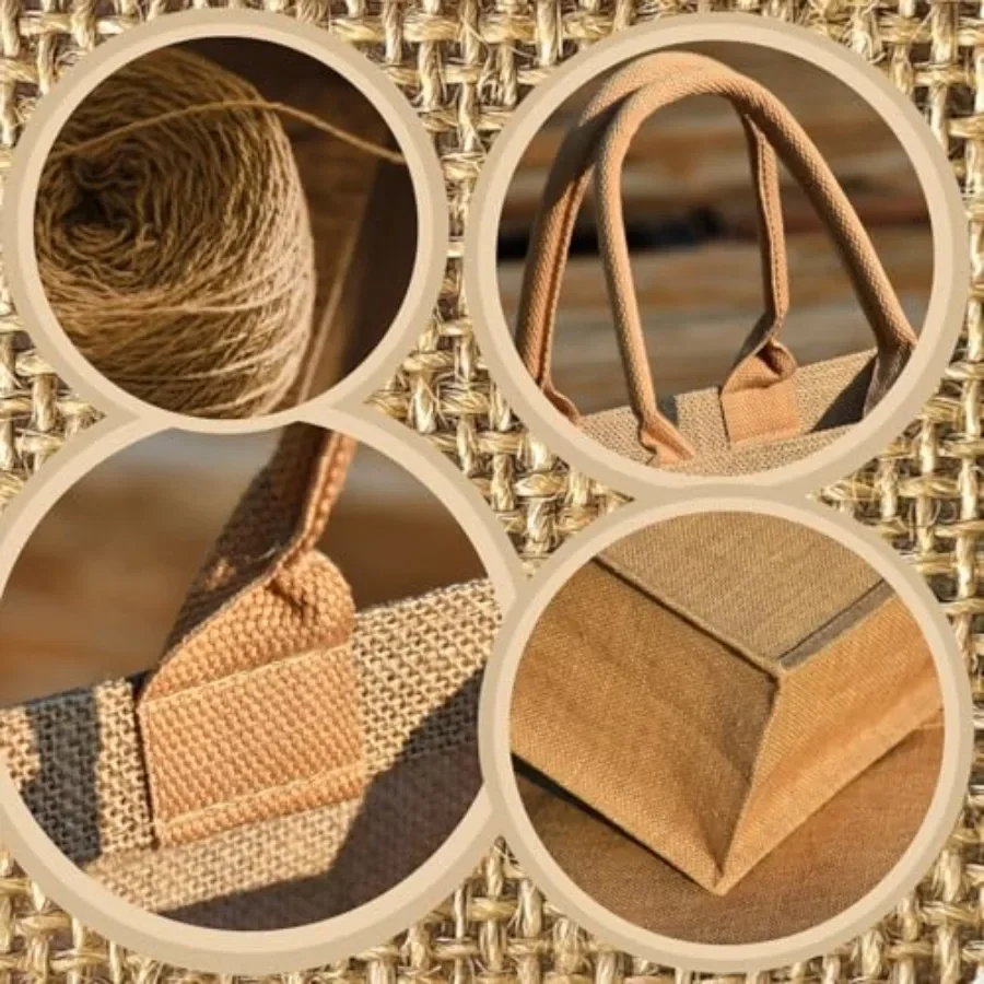15 Pack Burlap Tote Bags 12x12 - Tote Bag Beach avis et prix