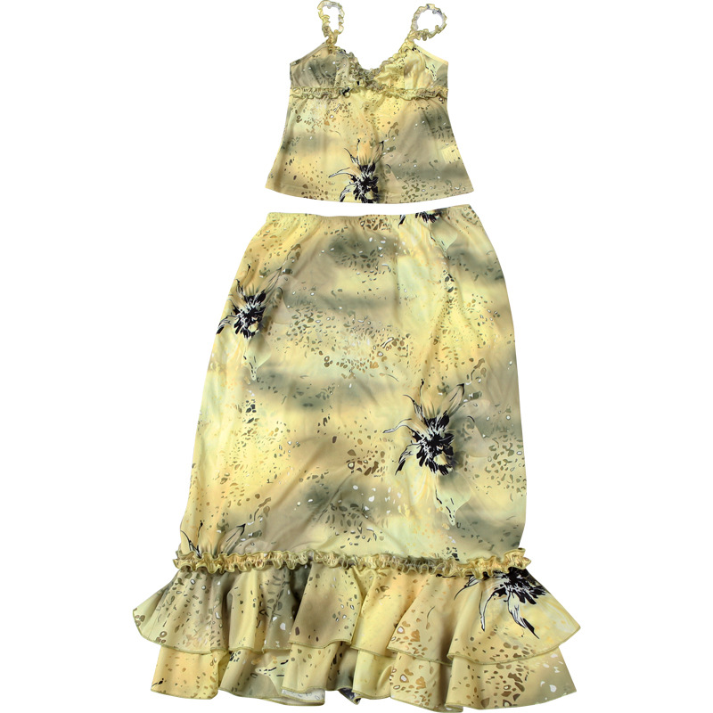 Women's Dress 2 Piece Floral P - Midi Skirt Floral avis et prix