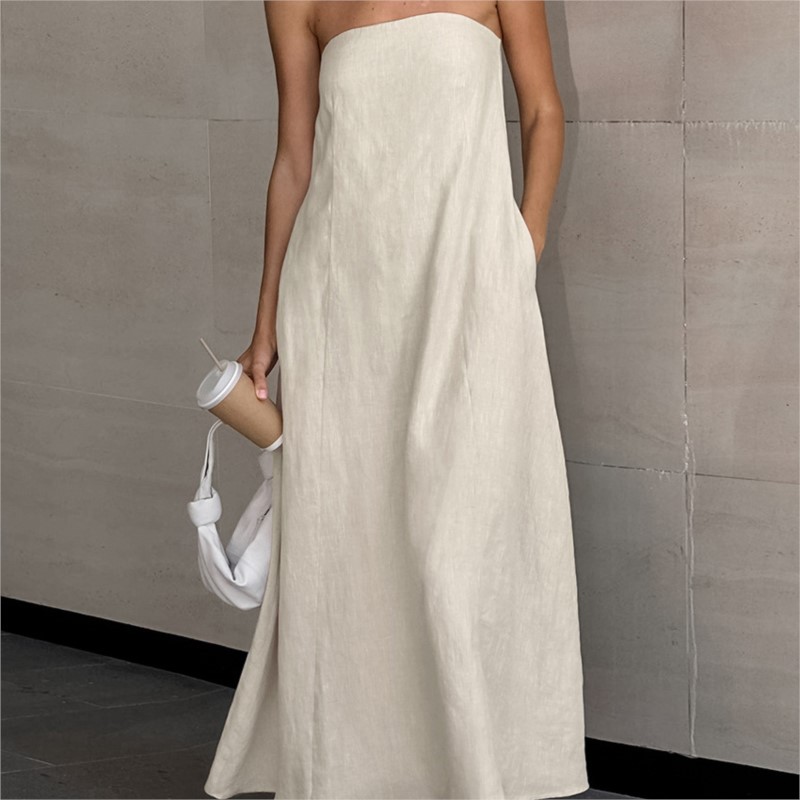 Fashion Elegant Simple Design  - Linen Dress Wrap avis et prix