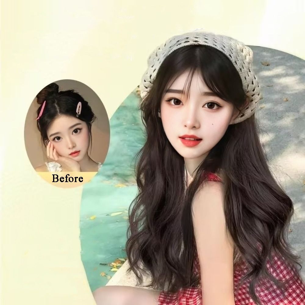 Fashion 65CM Wig Triangle Head - Headband Summer Knit avis et prix