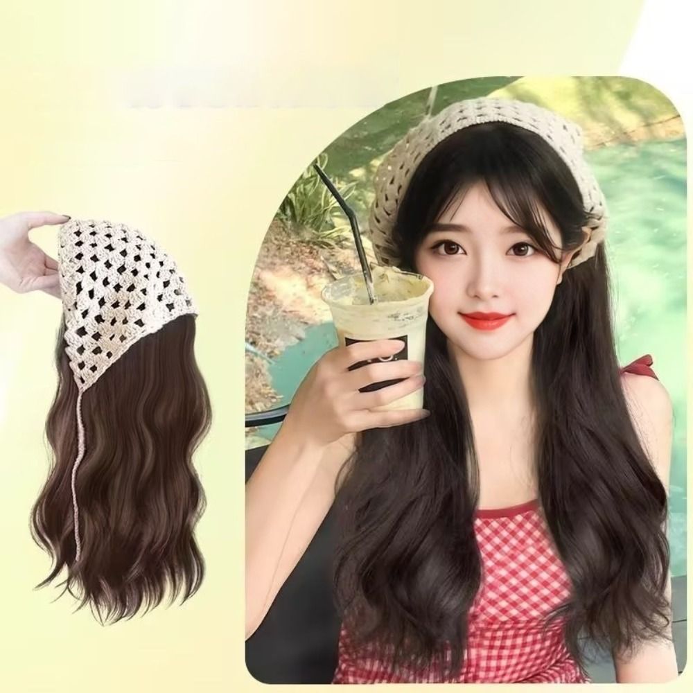Fashion 65CM Wig Triangle Head - Headband Summer Knit avis et prix