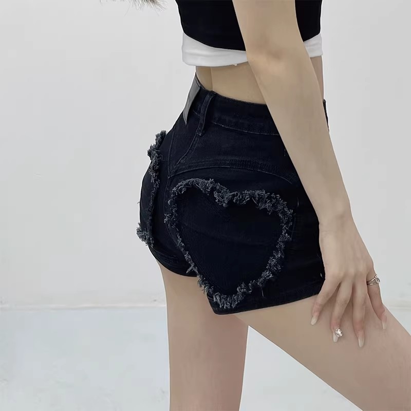 Stretch Jeans Shorts Women Hip - Shorts Denim Frayed avis et prix