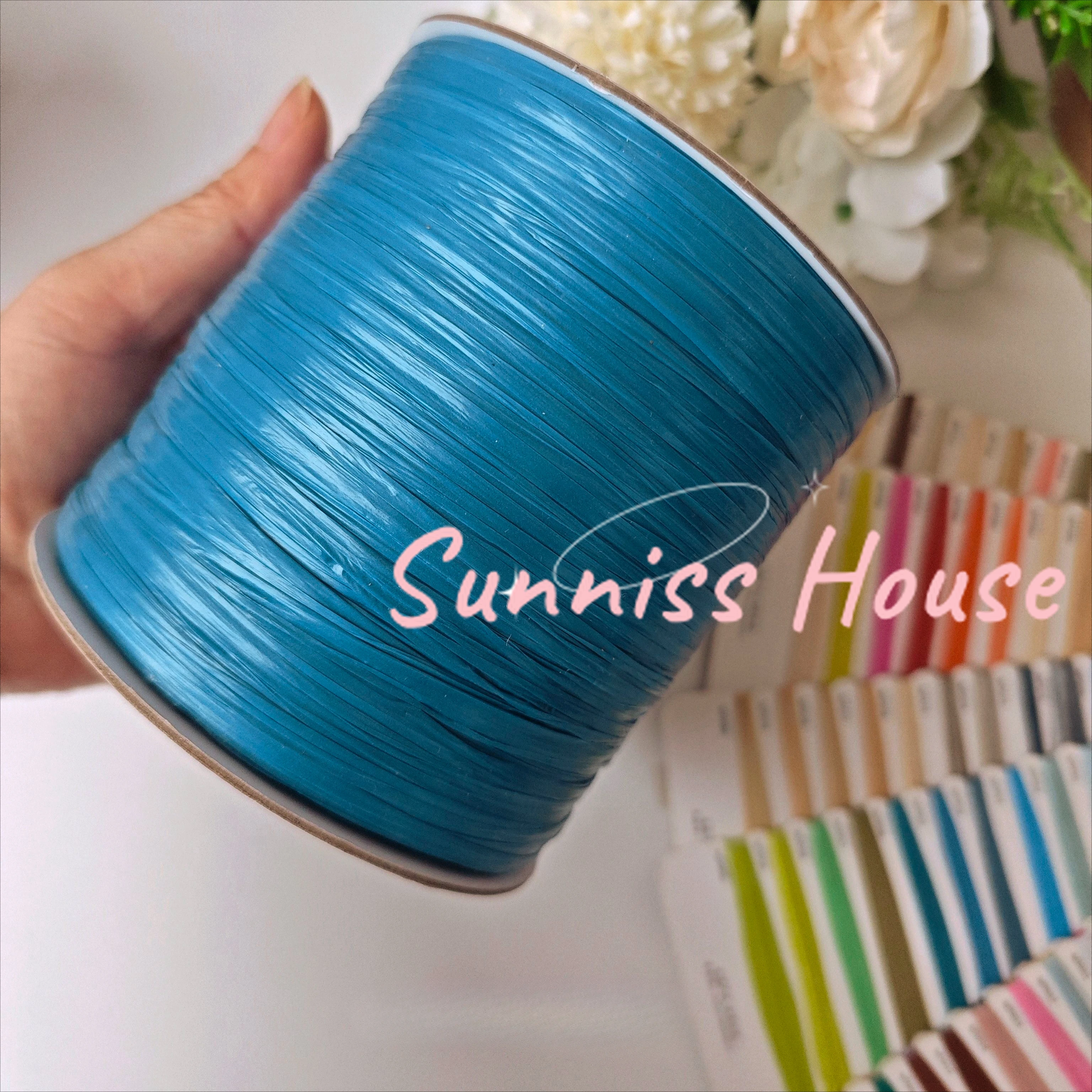 600M Matte Raffia Yarn，330g Ar - Crochet Bag Raffia avis et prix