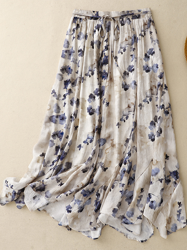 Floral A-Line Skirt Women's El - Midi Skirt Floral avis et prix
