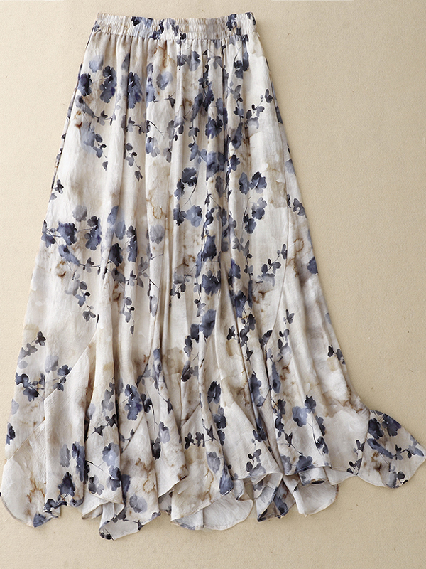 Floral A-Line Skirt Women's El - Midi Skirt Floral avis et prix