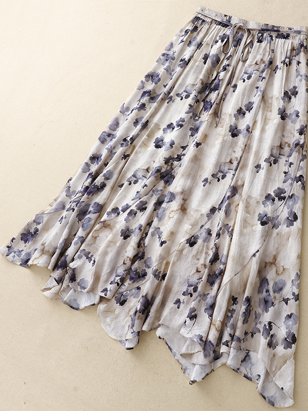 Floral A-Line Skirt Women's El - Midi Skirt Floral avis et prix