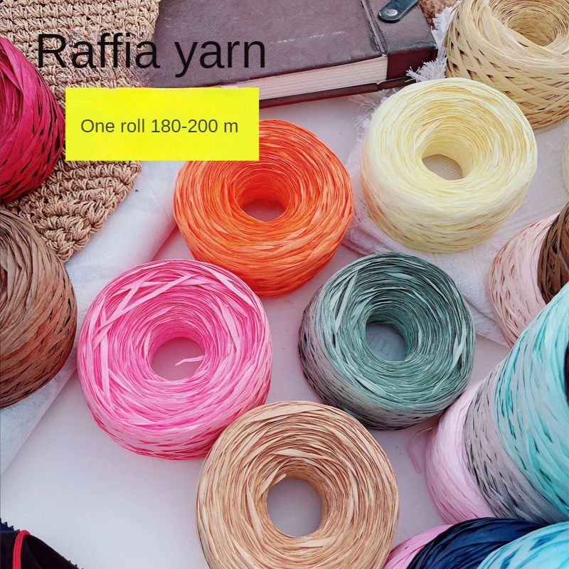 180m raffia Yarn paper Grass f - Crochet Bag Raffia avis et prix