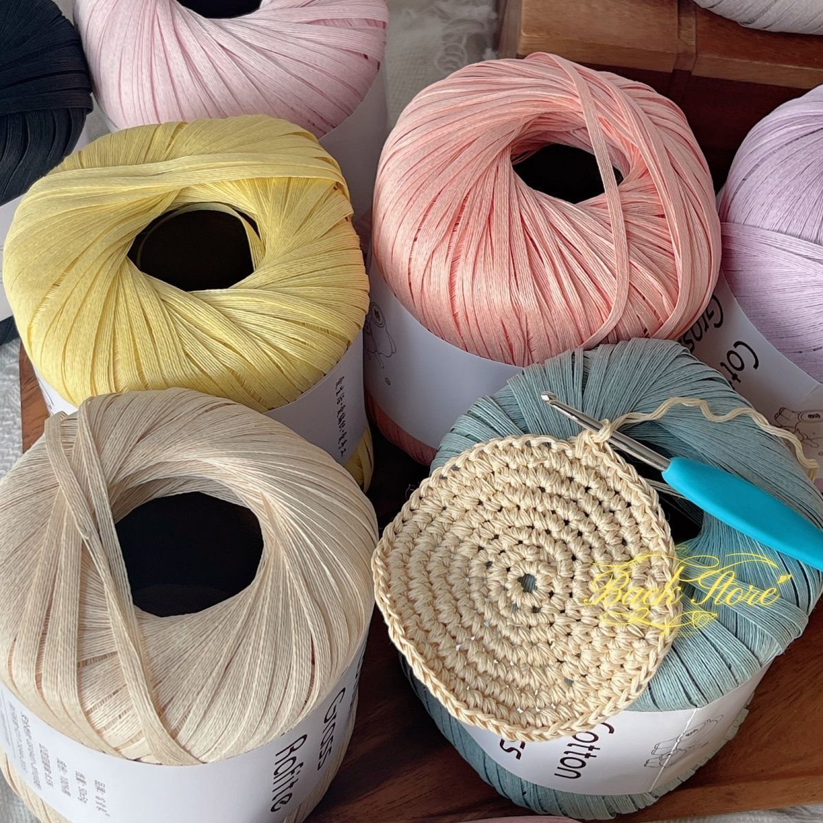 102M/roll Multicolor Raffia Ya - Crochet Bag Raffia avis et prix