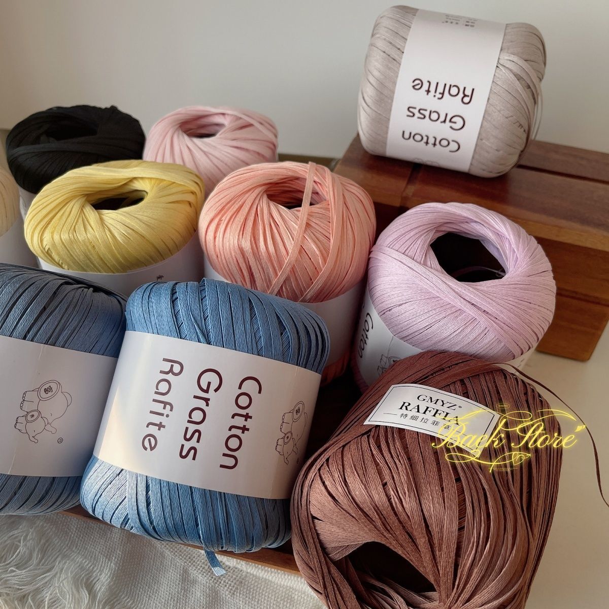 102M/roll Multicolor Raffia Ya - Crochet Bag Raffia avis et prix