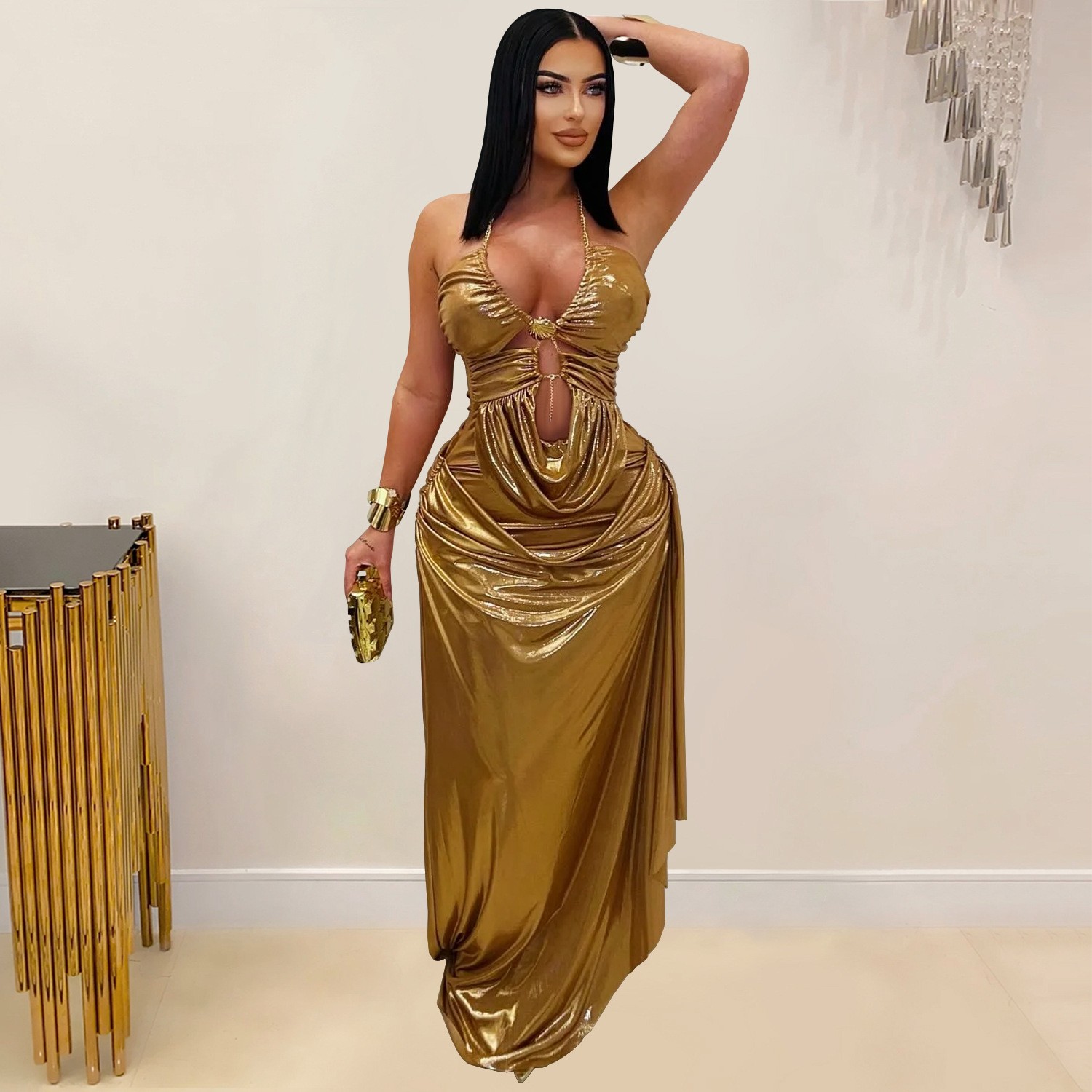 Prom Dress Evening Wedding Gue - Maxi Dress Halter avis et prix