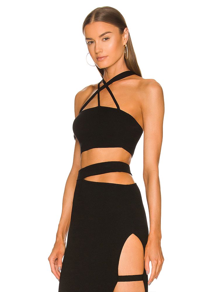 Women's Bandage Suit 2022 Summ - Crop Top Crochet avis et prix