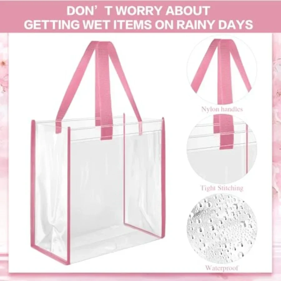 Pack 12x12x6 Inch Clear Tote B - Tote Bag Beach avis et prix