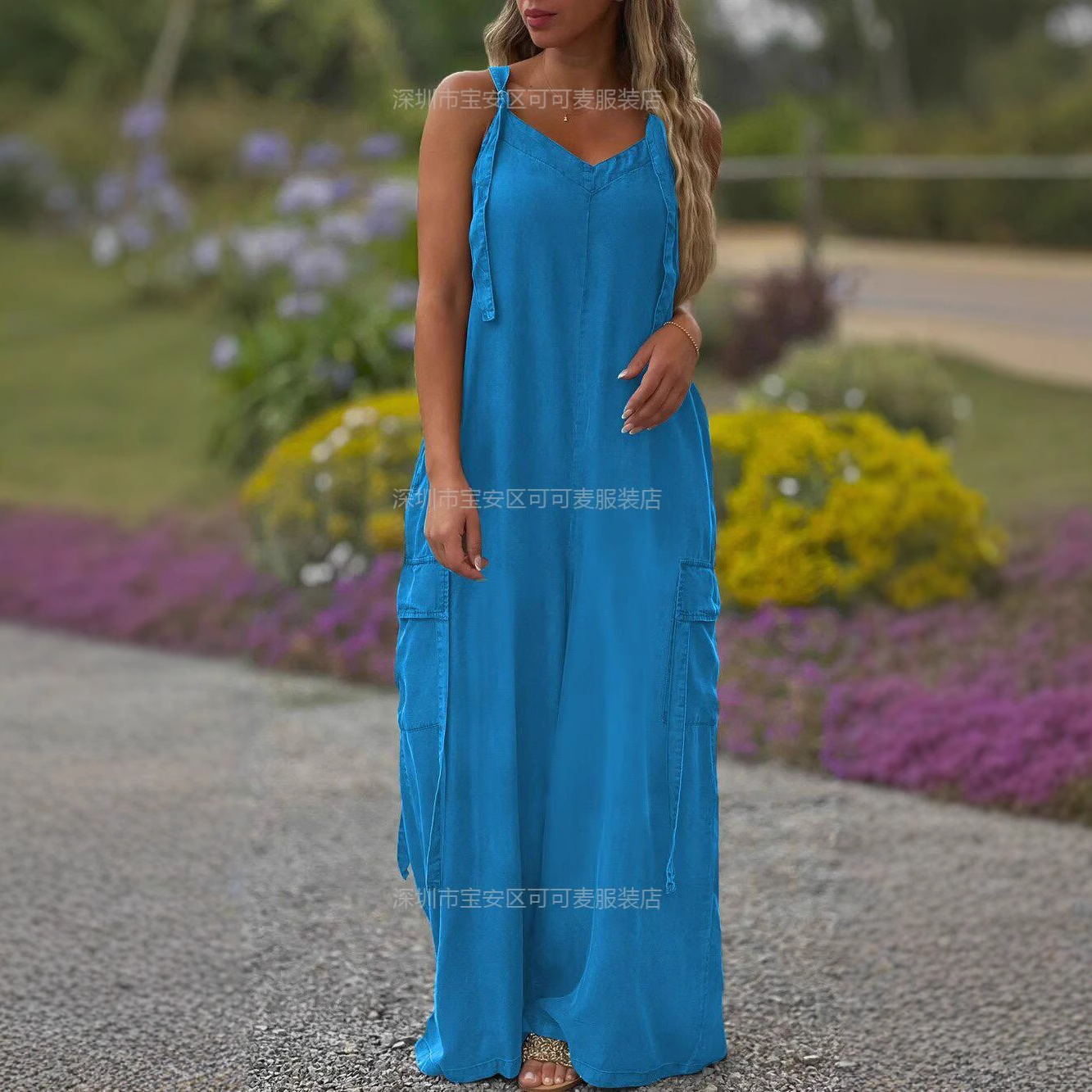 Loose Summer Jumpsuit Casual L - Jumpsuit Linen Relaxed avis et prix