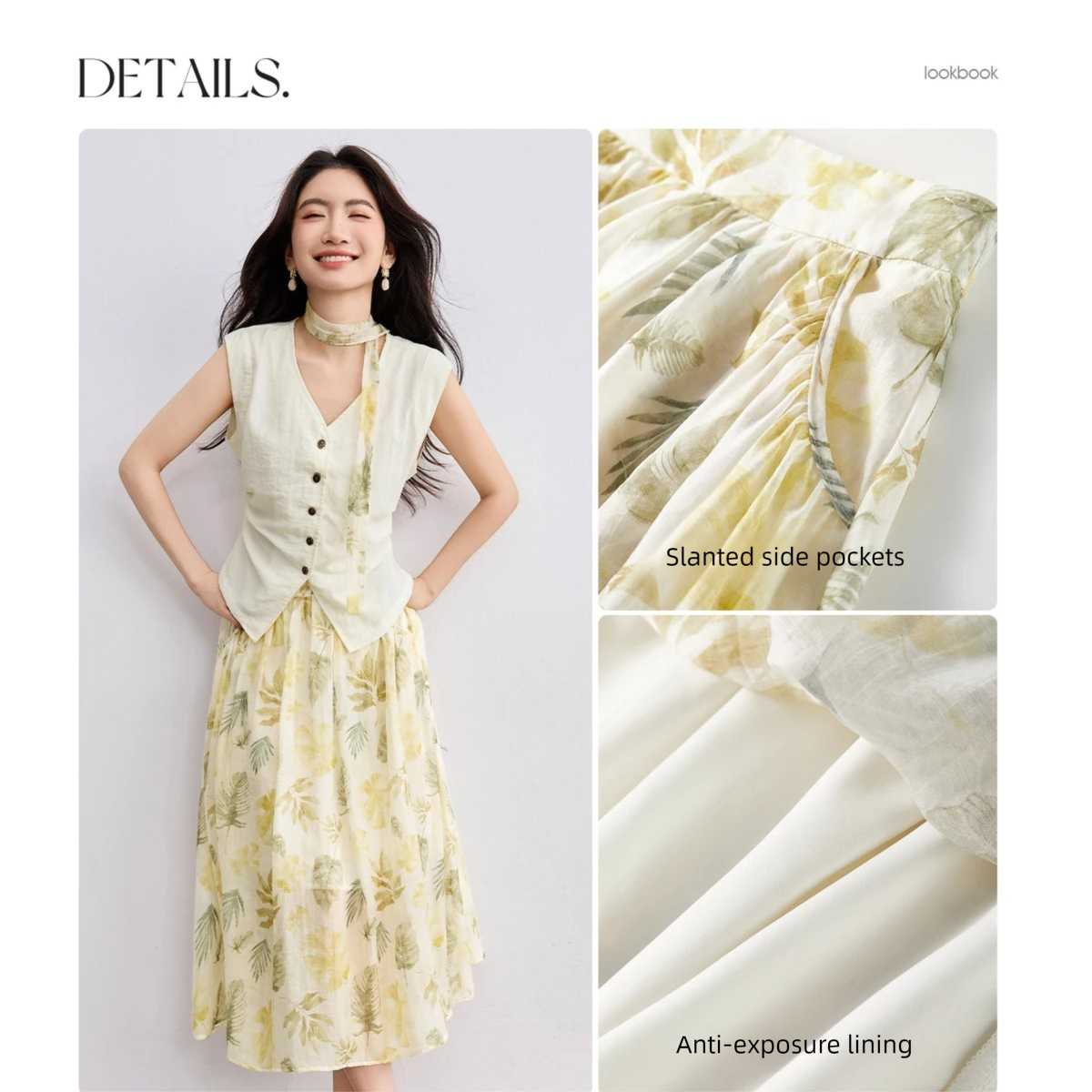 SENTUBILA Elegant Skirt Holida - Midi Skirt Floral avis et prix