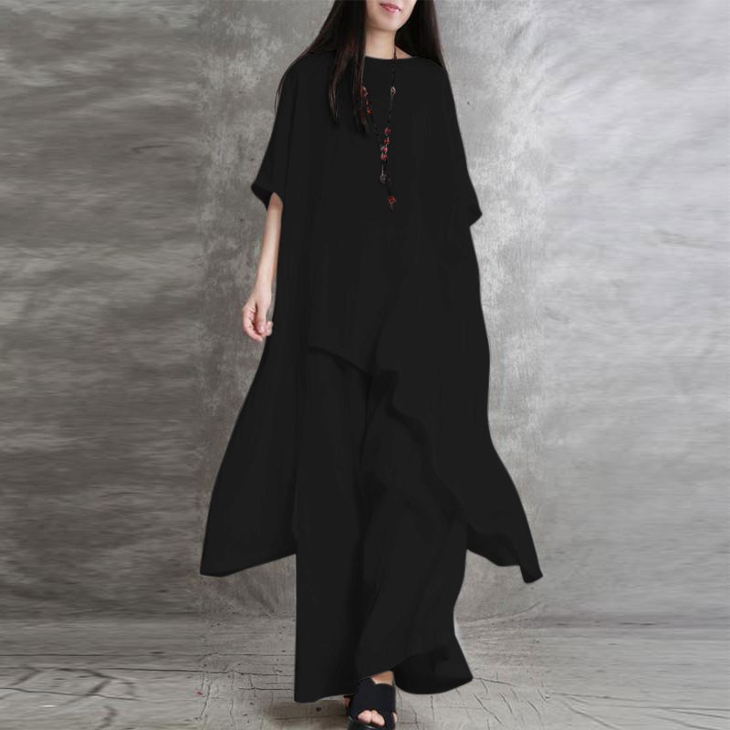 Women's Cotton Linen 2-piece S - Linen Pant Wide avis et prix
