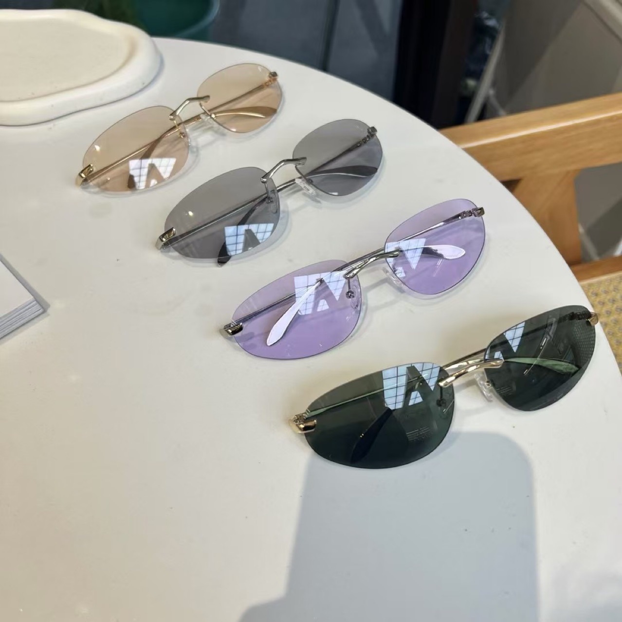 UV400 Rimless Shades, Cat Eye  - Sunglasses Cat Eye avis et prix