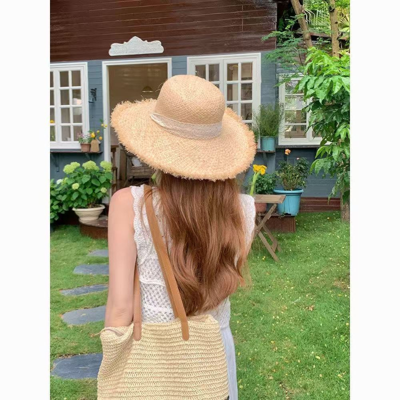 Women Raffia Straw Sun Hat Wid - Hat Floppy Wide avis et prix