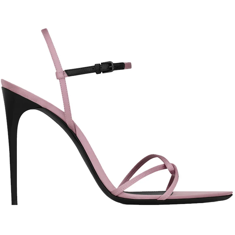 Pink Strappy Luxury Heeled San - Sandal Strappy Heeled avis et prix