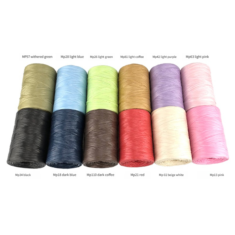 100g/pcs Flat Raffia Paper Yar - Crochet Bag Raffia avis et prix