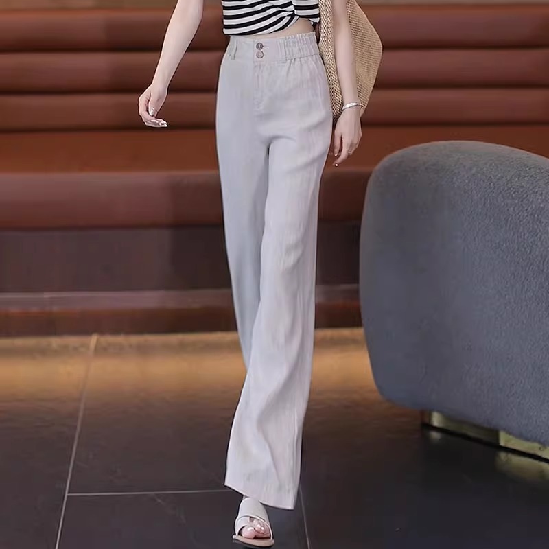 Summer Cool Linen Straight Pan - Linen Pant Wide avis et prix