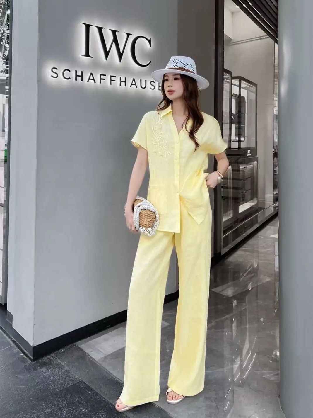 Minimalist style high quality  - Linen Pant Wide avis et prix