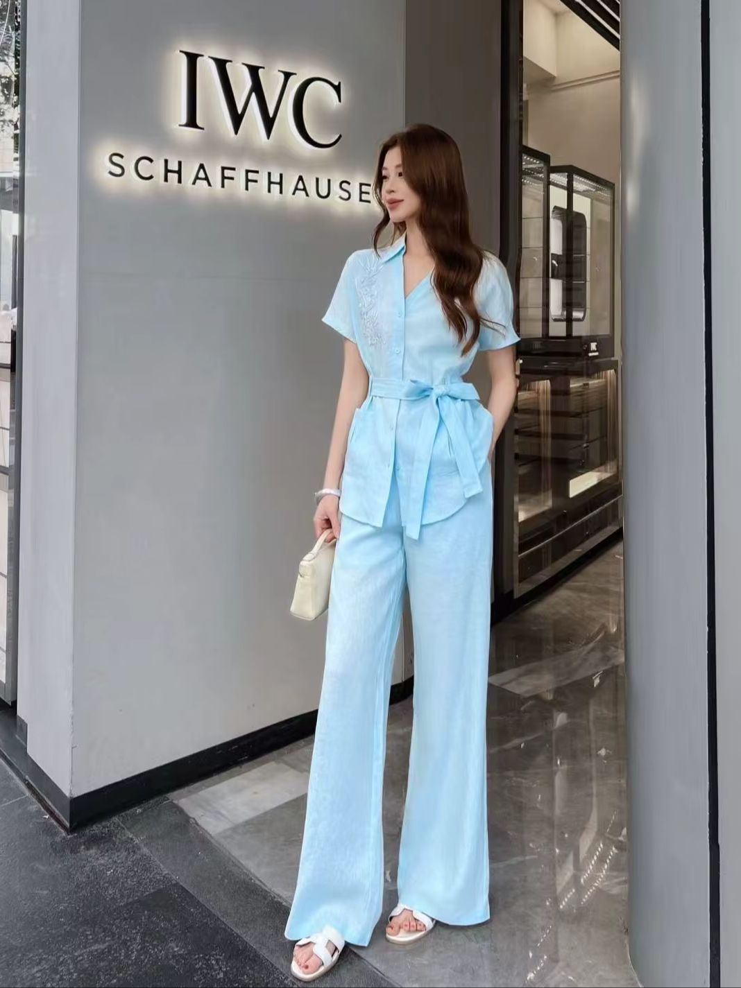 Minimalist style high quality  - Linen Pant Wide avis et prix