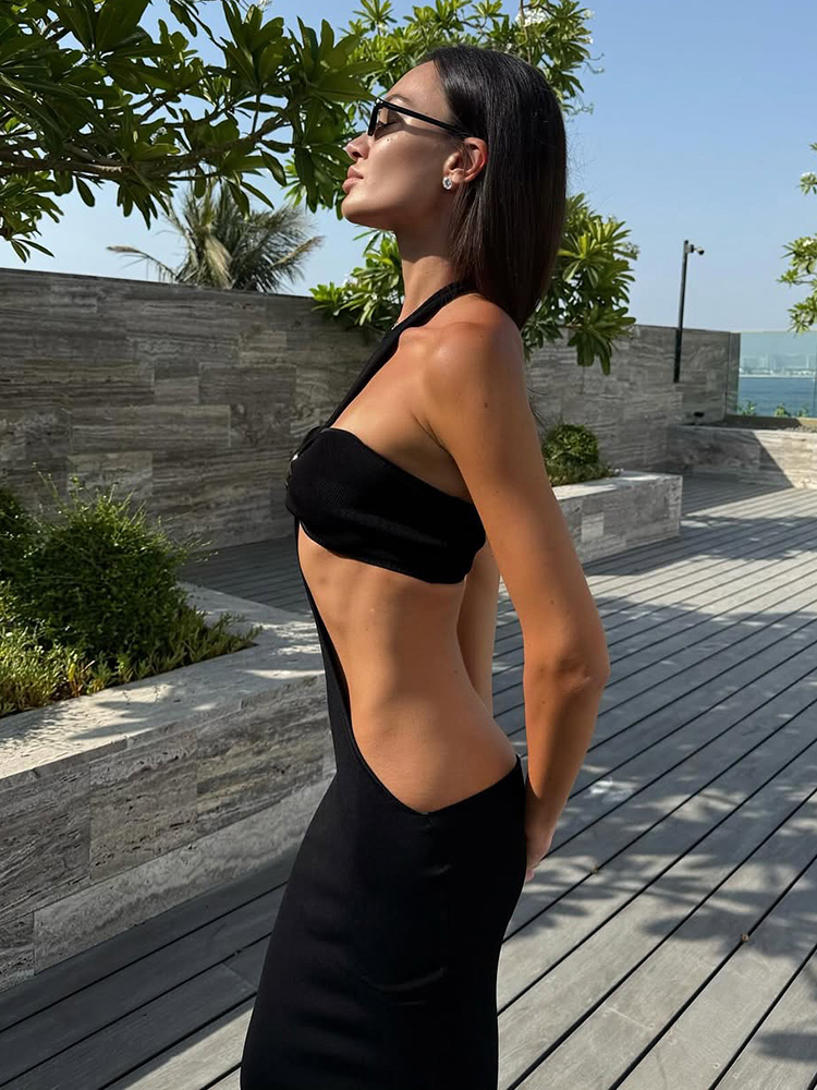 Weird Puss Sexy 2-Piece Set Wo - Maxi Dress Halter avis et prix