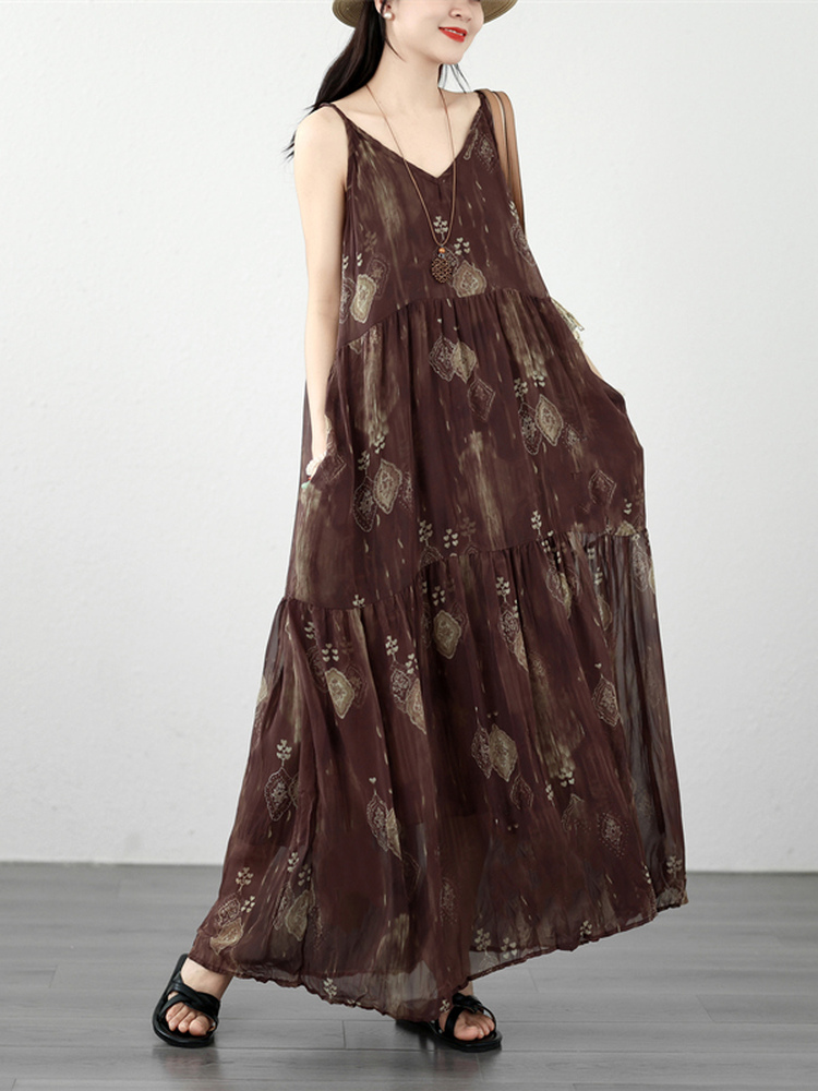 Bohemian Print Linen Wrap Dres - Linen Dress Wrap avis et prix
