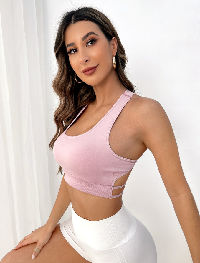 Breathable Sports Bra Fitness  - Crop Top Crochet avis et prix