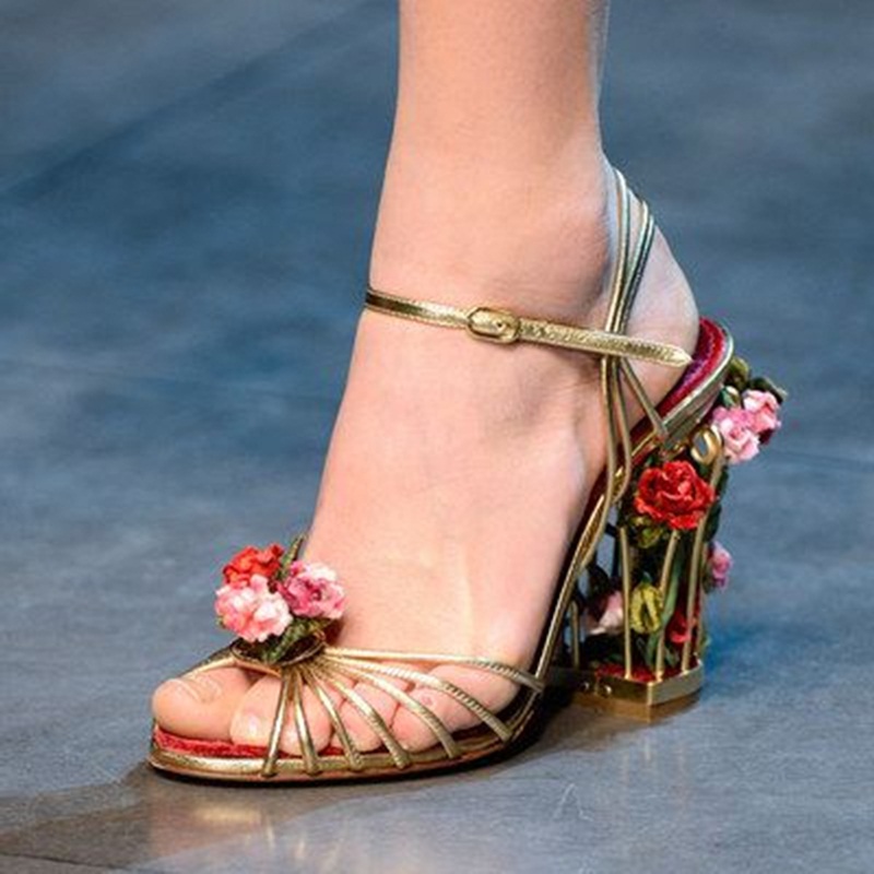 Luxury Bird Cage Women Sandals - Sandal Strappy Heeled avis et prix