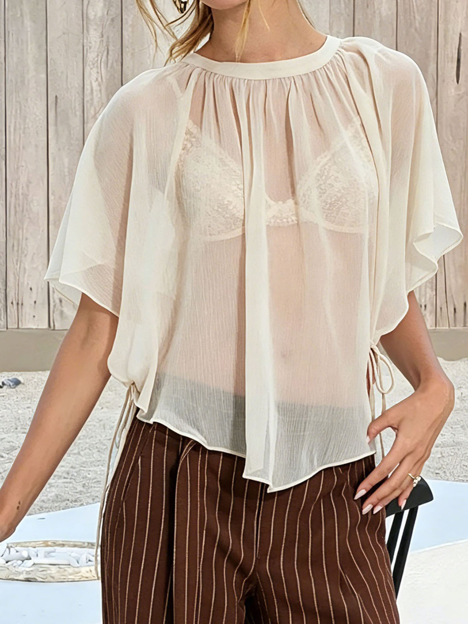 Women s Sheer Lace Kimono Card - Kimono Sheer Floral avis et prix