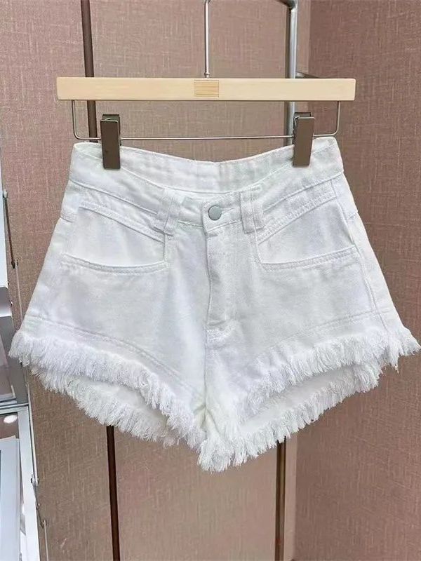 Outlet Korean Style Casual Hon - Shorts Denim Frayed avis et prix