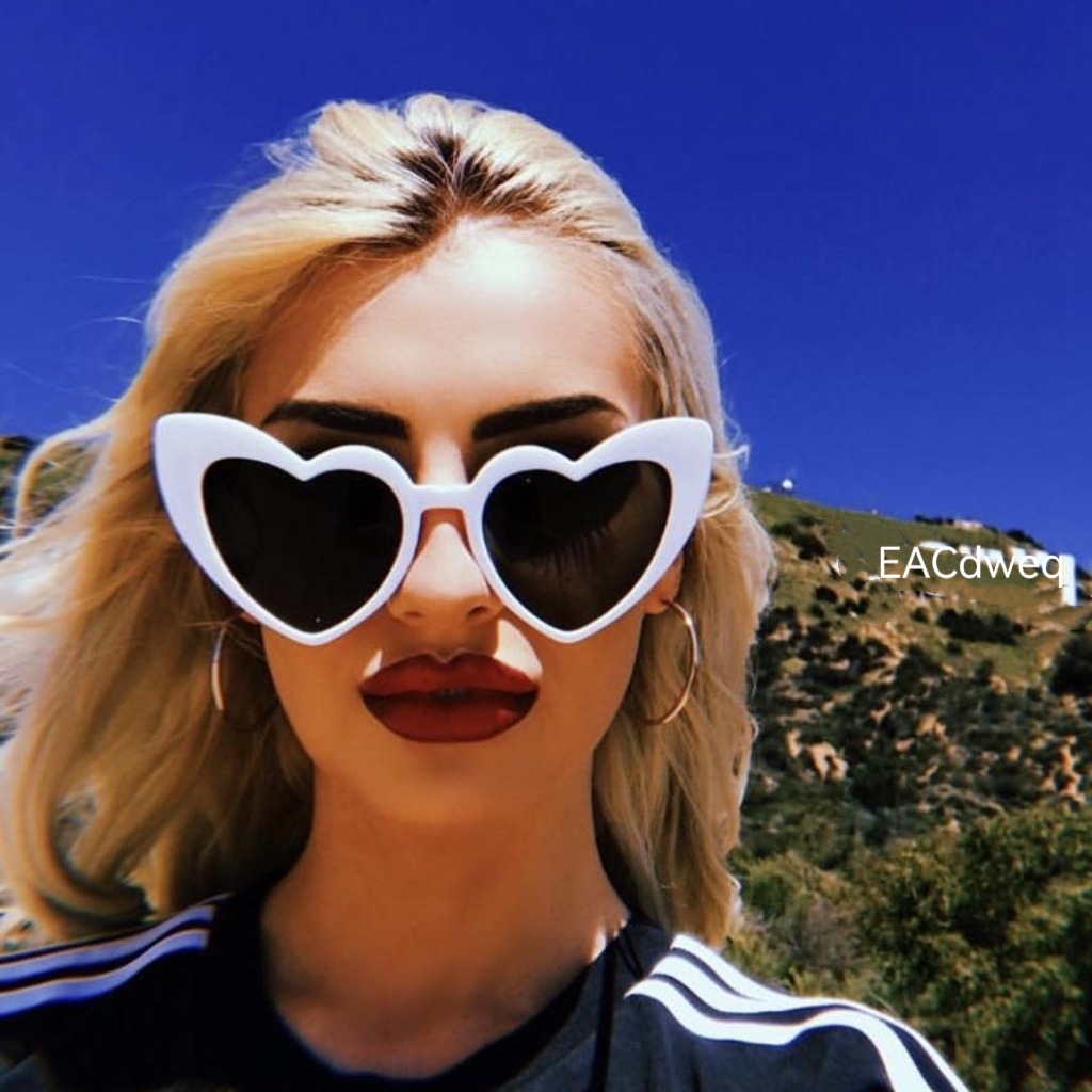 Love Heart Cat Eye Sunglasses  - Sunglasses Cat Eye avis et prix