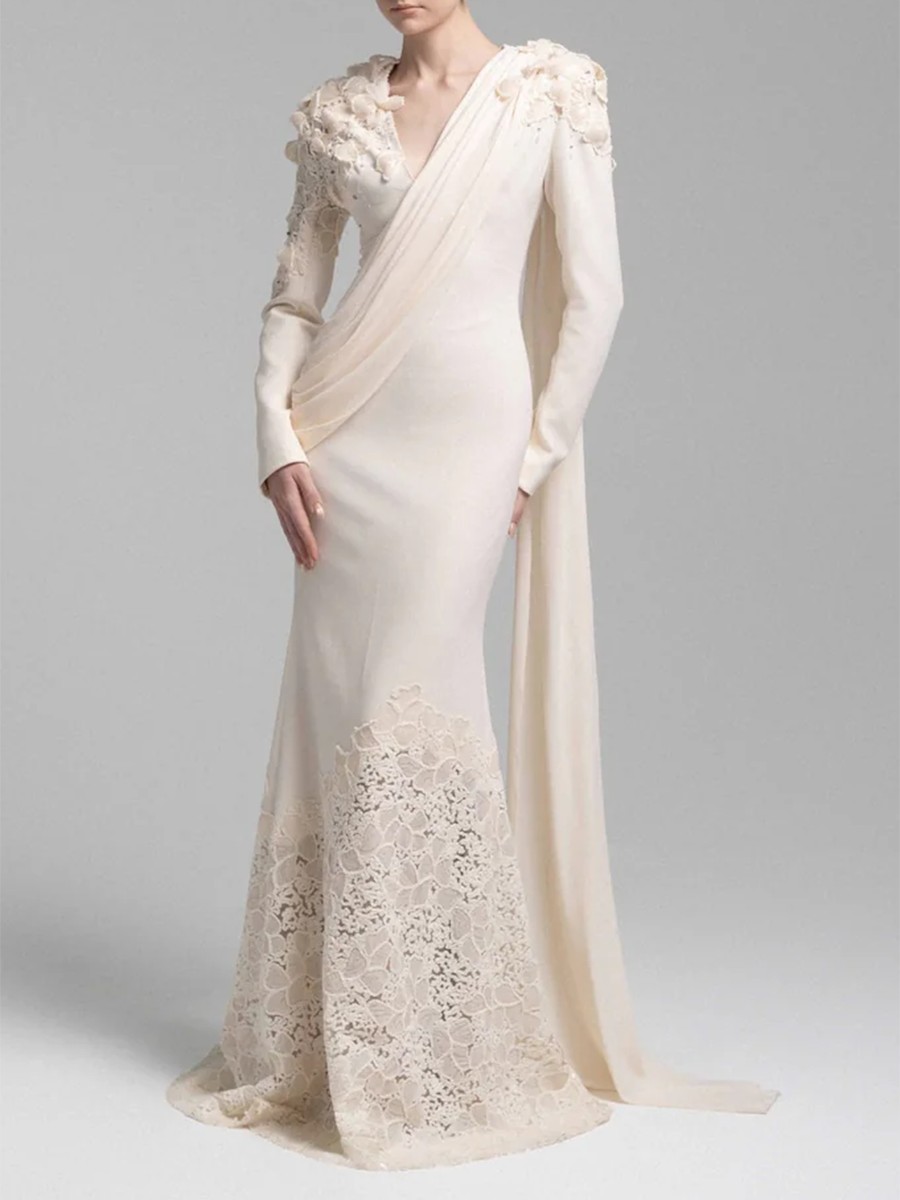 TWOTWINSTYLE Solid Spliced Seq - Linen Dress Wrap avis et prix