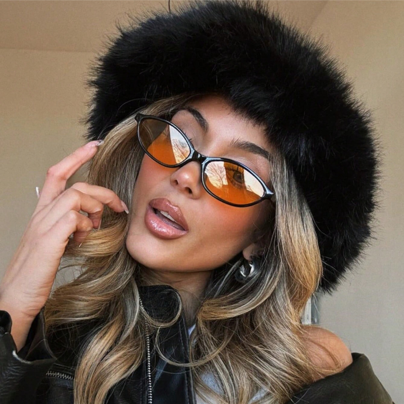Retro Oval Frame Sunglasses Fa - Sunglasses Cat Eye avis et prix