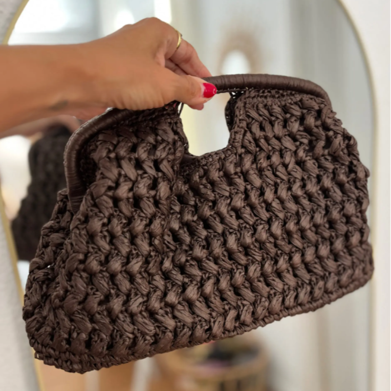 Popular Russian Woven Clutch H - Crochet Bag Raffia avis et prix