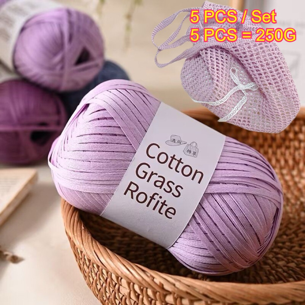 5PCS 250g Raffia Paper Rope Kn - Crochet Bag Raffia avis et prix