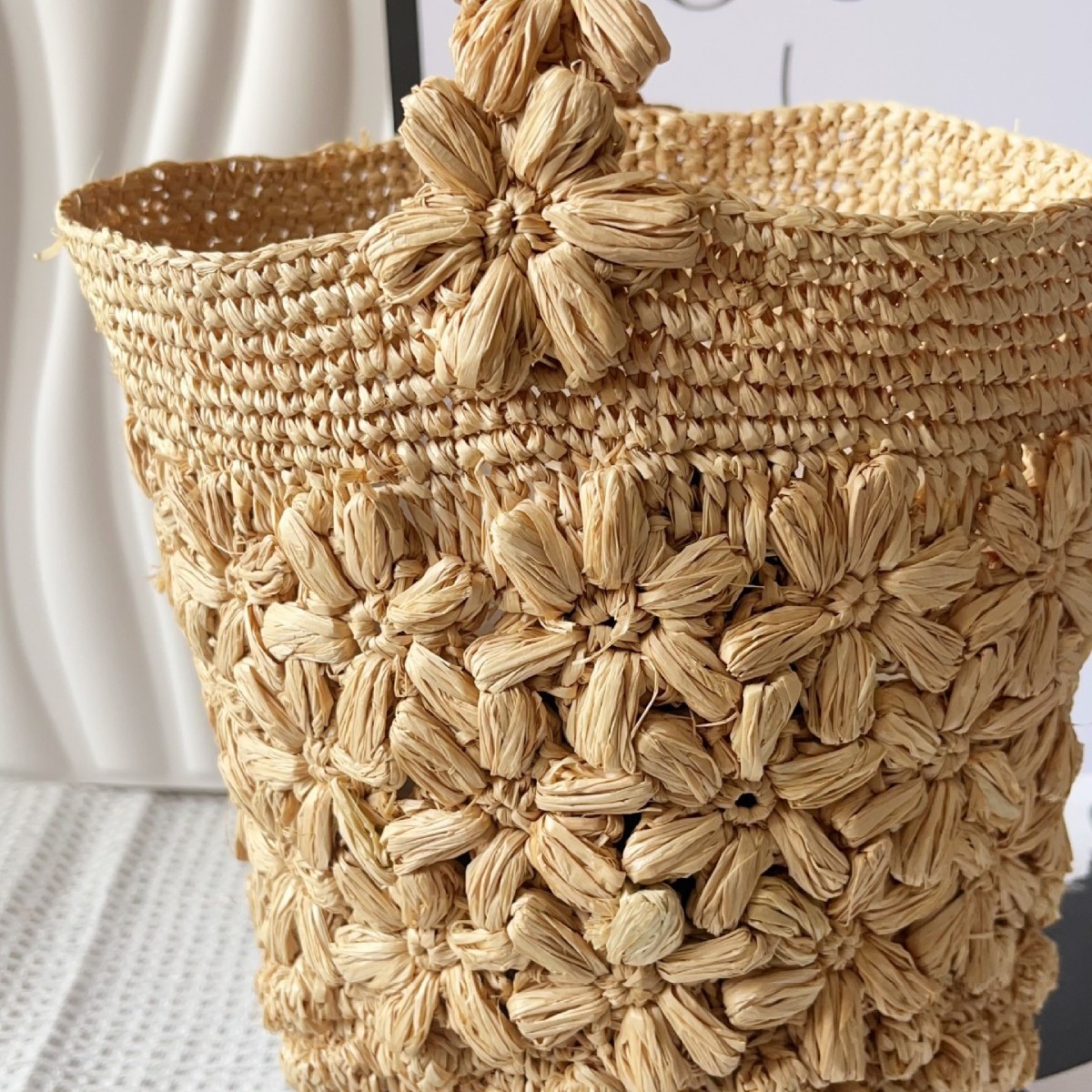 Women Summer Raffia Woven Buck - Crochet Bag Raffia avis et prix