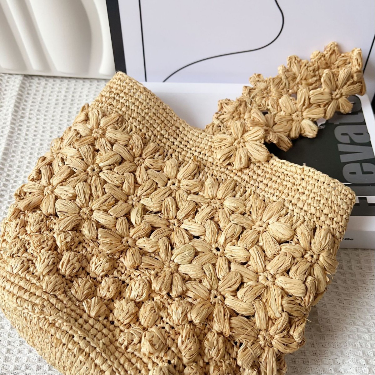 Women Summer Raffia Woven Buck - Crochet Bag Raffia avis et prix