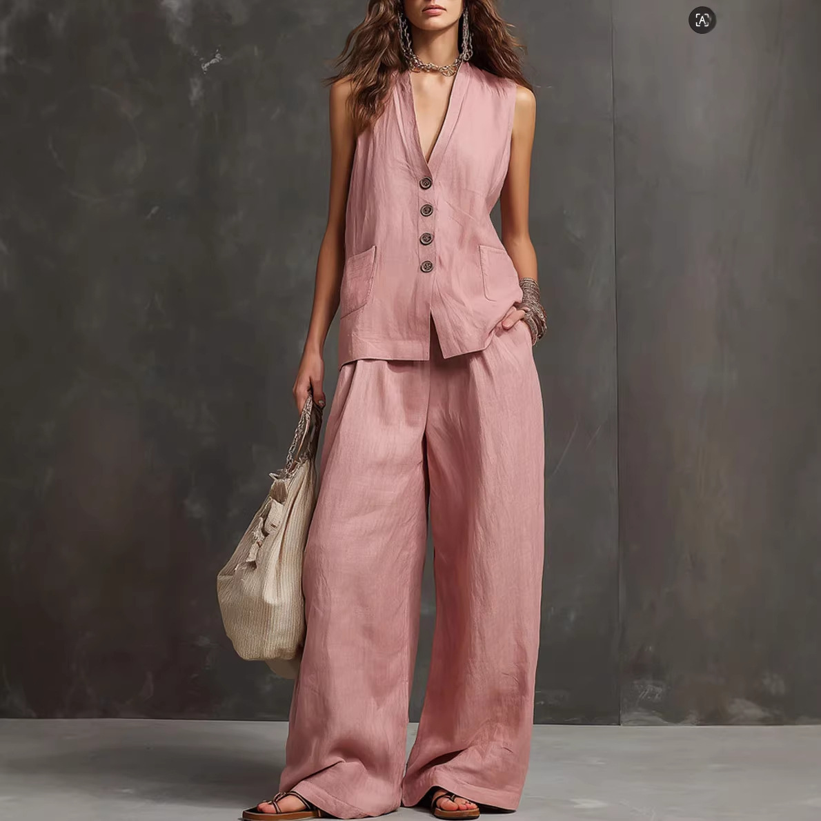 2026 summer women's clothing l - Linen Pant Wide avis et prix