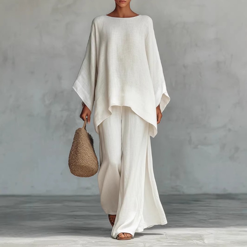 Spring New Fashion Linen Loose - Linen Pant Wide avis et prix